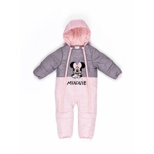 DISNEY MINNIE MOUSE pink and grey hooded snowsuit (18-24 mths)